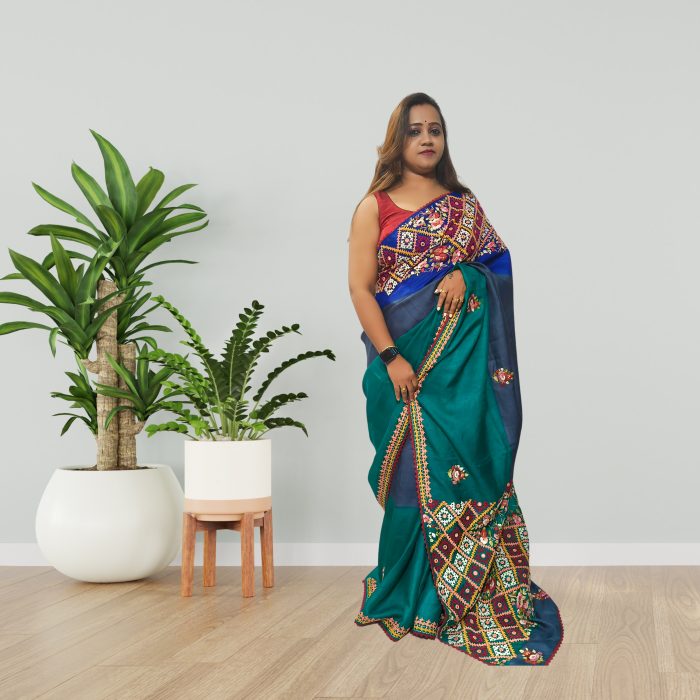 Handcrafted Tussar Saree